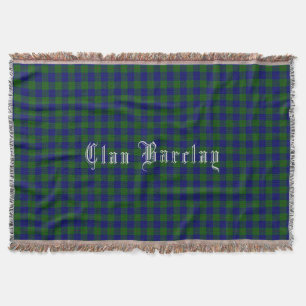Manta Clan Barclay Tartan Throw Blanket