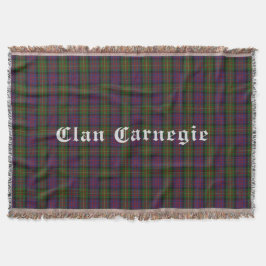 Manta Clan Carnegie Tartan Throw Blanket
