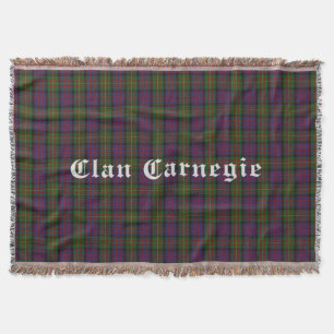 Manta Clan Carnegie Tartan Throw Blanket