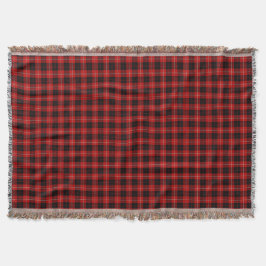 Manta Clan Cunningham Red e Black Tartan