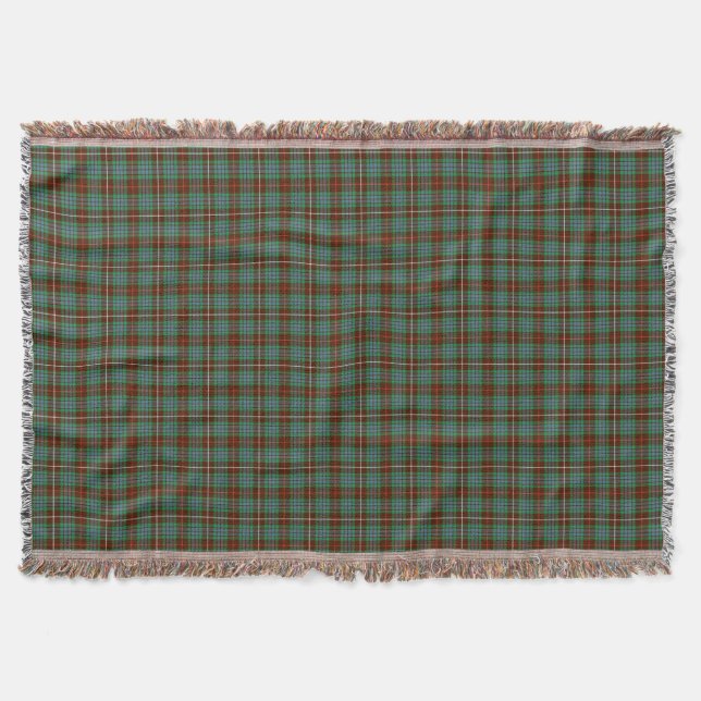 Manta Clan Fraser Brown e Green Hunting Tartan (Frente)