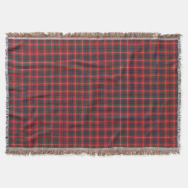 Manta Clan Fraser Red e Marinho Modern Scottish Tartan