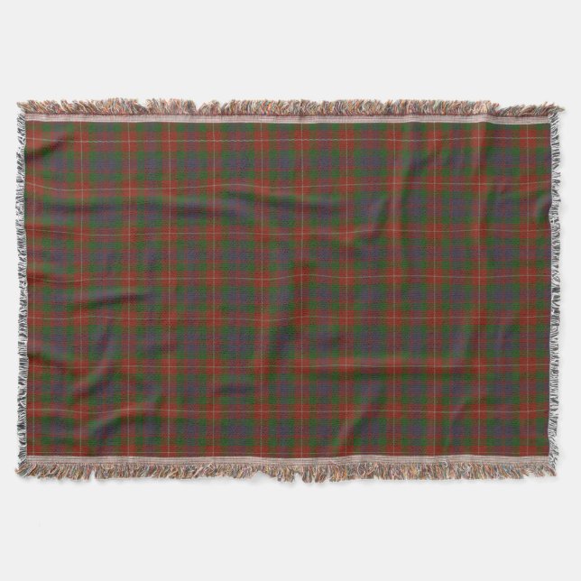 Manta Clan Fraser Scottish Highland Tartan (Frente)