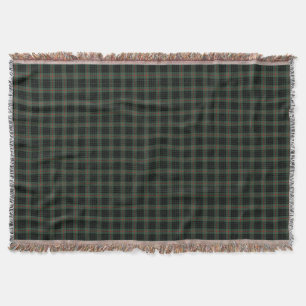 Manta Clan Gunn Dark Green e Black Scottish Tartan