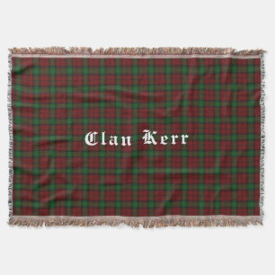 Manta Clan Kerr Tartan Throw Blanket