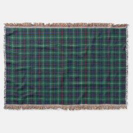 Manta Clan MacDonald Dark Blue e Green Scottish Tartan