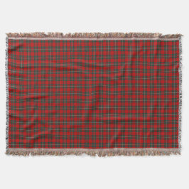 Manta Clan MacGregor Red e Forest Green Tartan