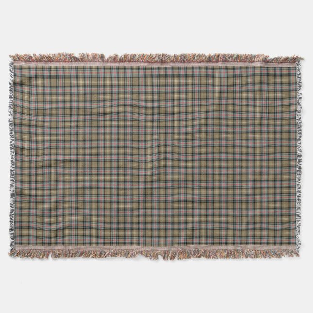 Manta Clan Sutherland Tan e Black Scottish Tartan (Frente)