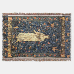 Manta Cobertura da senhora Pássaro Morris Floral Jogo de