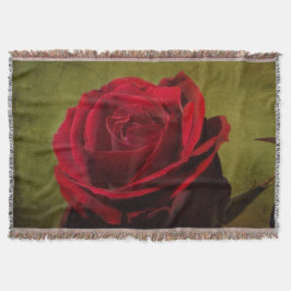 Manta Cobertura de Rosa vermelha Texturizada