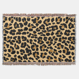 Manta Cobertura do lance do impressão do leopardo