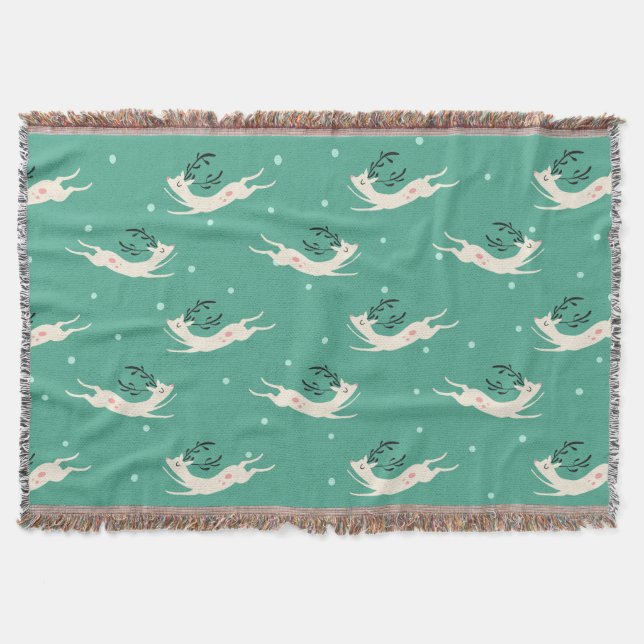 Manta Cobertura do teste padrão da rena de Rompin (Frente)