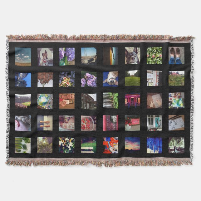 Manta Cobertura personalizada do lance da foto de (Frente)