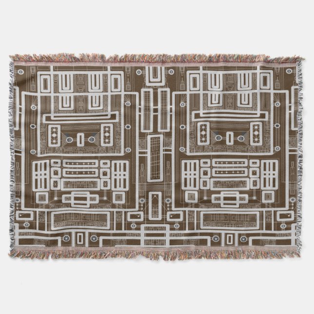 Manta Conselho de Circuito Geométrico (Frente)