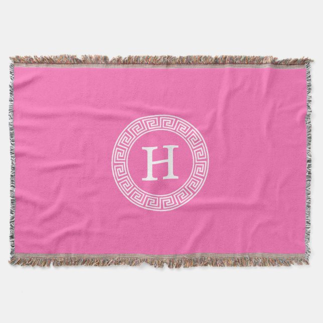 Manta Cor-de-rosa-quente 2 Whats - Quadro-chave grego -  (Frente)