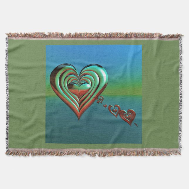 Manta Corações Alto do Céu (Frente)