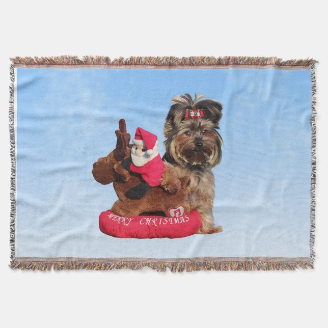 Manta Cute Yorkshire Terrier Felry Natal (Frente)