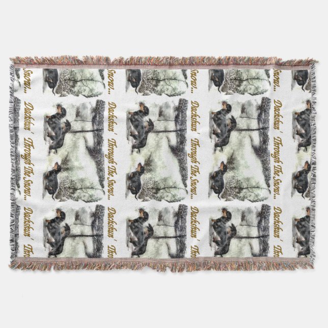 Manta Dachshund Christmas (Frente)