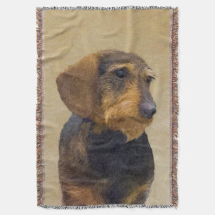 Manta Dachshund (Wirehaired) Pintura Original para Cacho