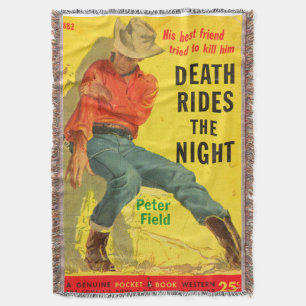 Manta Death Rides the Night Western book cobrir