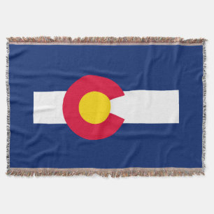 Manta Decor Design de Sinalizador do Estado do Colorado