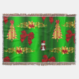 Manta Decorações de Natal Em Verde