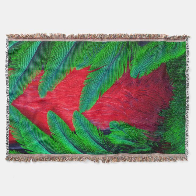 Manta desenho de pena de Quetzal Resplandecente (Frente)