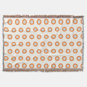 Manta Design de Retro do Círculo Laranja