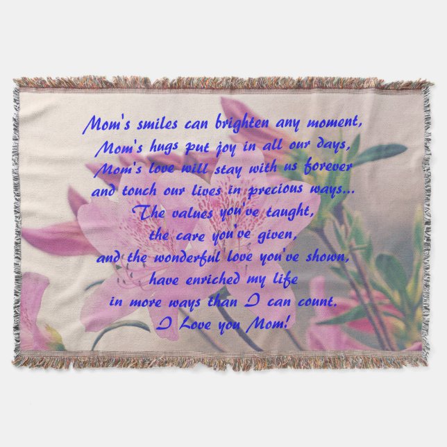 Manta Dia de as mães Azaleas (Frente)