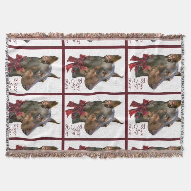 Manta Doberman Pinscher Christmas (Frente)