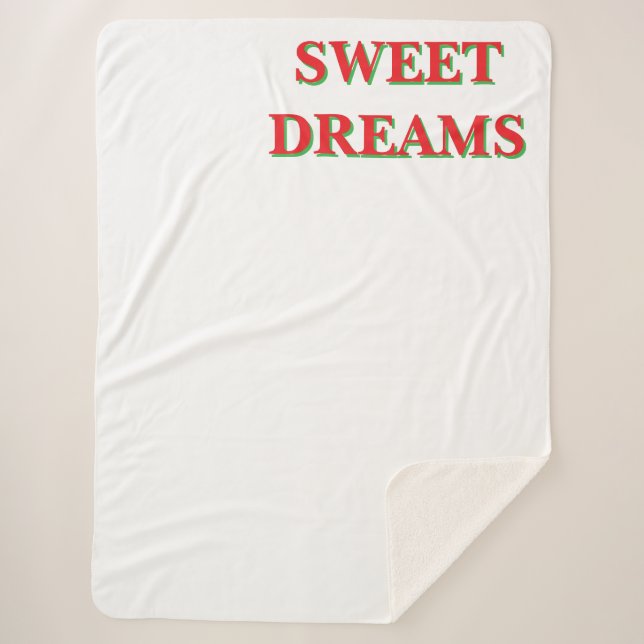 Manta Dulce Sueño Noche Tranquila Descanso (Frente)