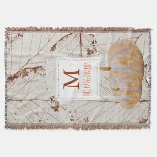 Manta Elegante White Fall Deixa Pumpkins - Nome da Famíl