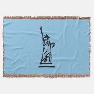 Manta Estátua da Liberdade Azul