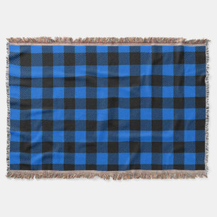 Manta Estilo Lumberjack - tecido azul + suas ideias