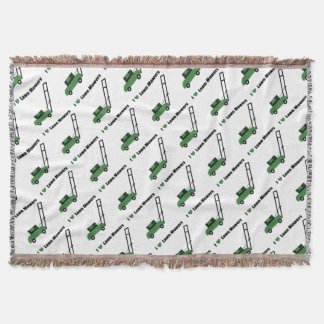 Manta Eu amo cortadores de relva