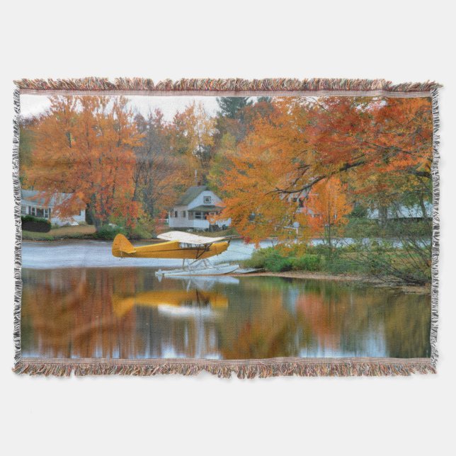 Manta EUA, Nova Inglaterra, New Hampshire. Avião flutuan (Frente)