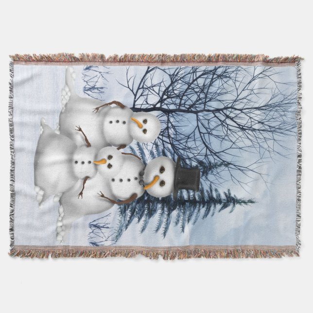 Manta Família Snowman (Frente)
