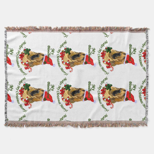 Manta Feliz de Natal de Bloodound (Frente)