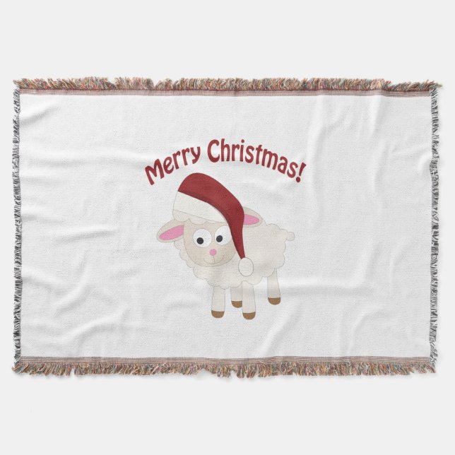 Manta Feliz Natal Cordeiro (Frente)