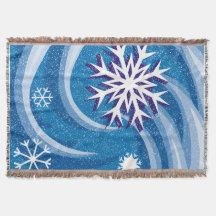 Flocos de neve no vento -