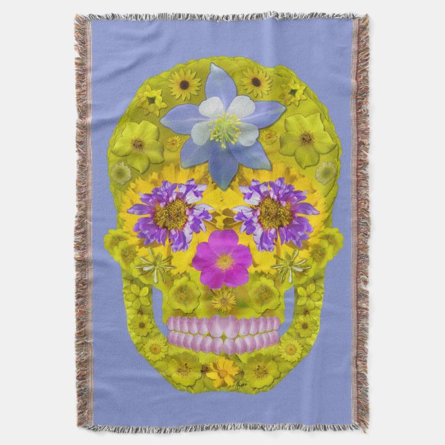 Manta Flor - Crânio 3 (Frente Vertical)