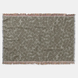 Manta Flor primavera, escala de cinza, padrão floral