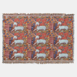 MANTA FLORES DE FANTASIA UNICORN E MEDIEVAL, MOTIFOS FLO