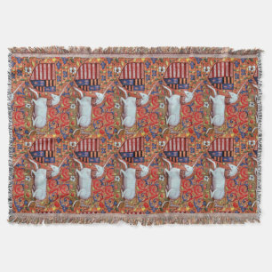 MANTA FLORES DE FANTASIA UNICORN E MEDIEVAL, MOTIFOS FLO