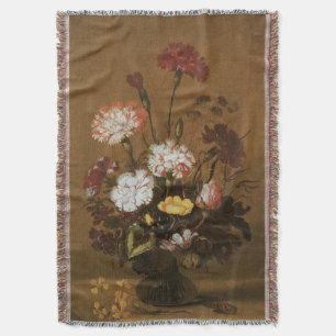 Manta Flores de vida calmas flóricas em Vase, Barroco Vi