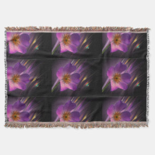 Manta floresce geométrico roxo do teste padrão colorido