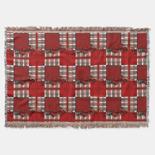 Manta Folha de Natal Feliz (Frente)