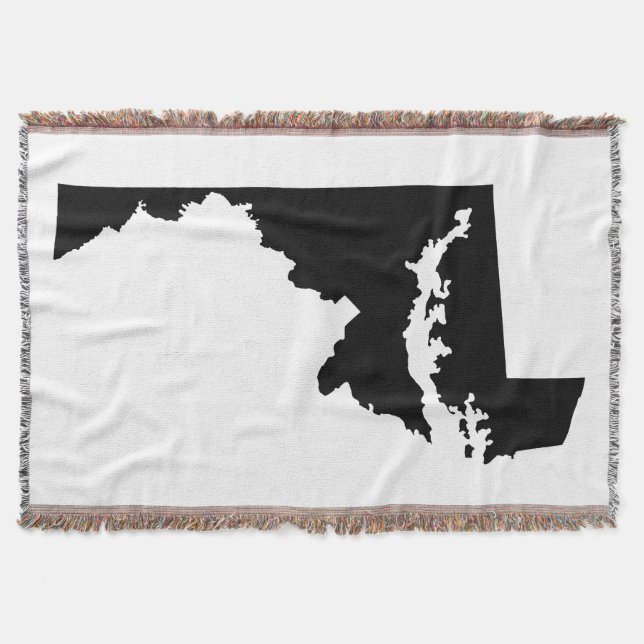 Manta Forma de Maryland Negro (Frente)