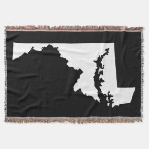 Manta Forma preto e branco de Maryland