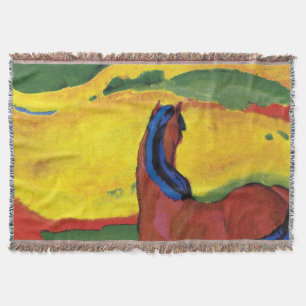 Manta Franz Marc - Cavalo numa pintura de paisagem